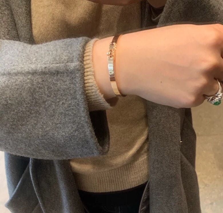 18K Rose Gold Kelly Hermes Bracelet